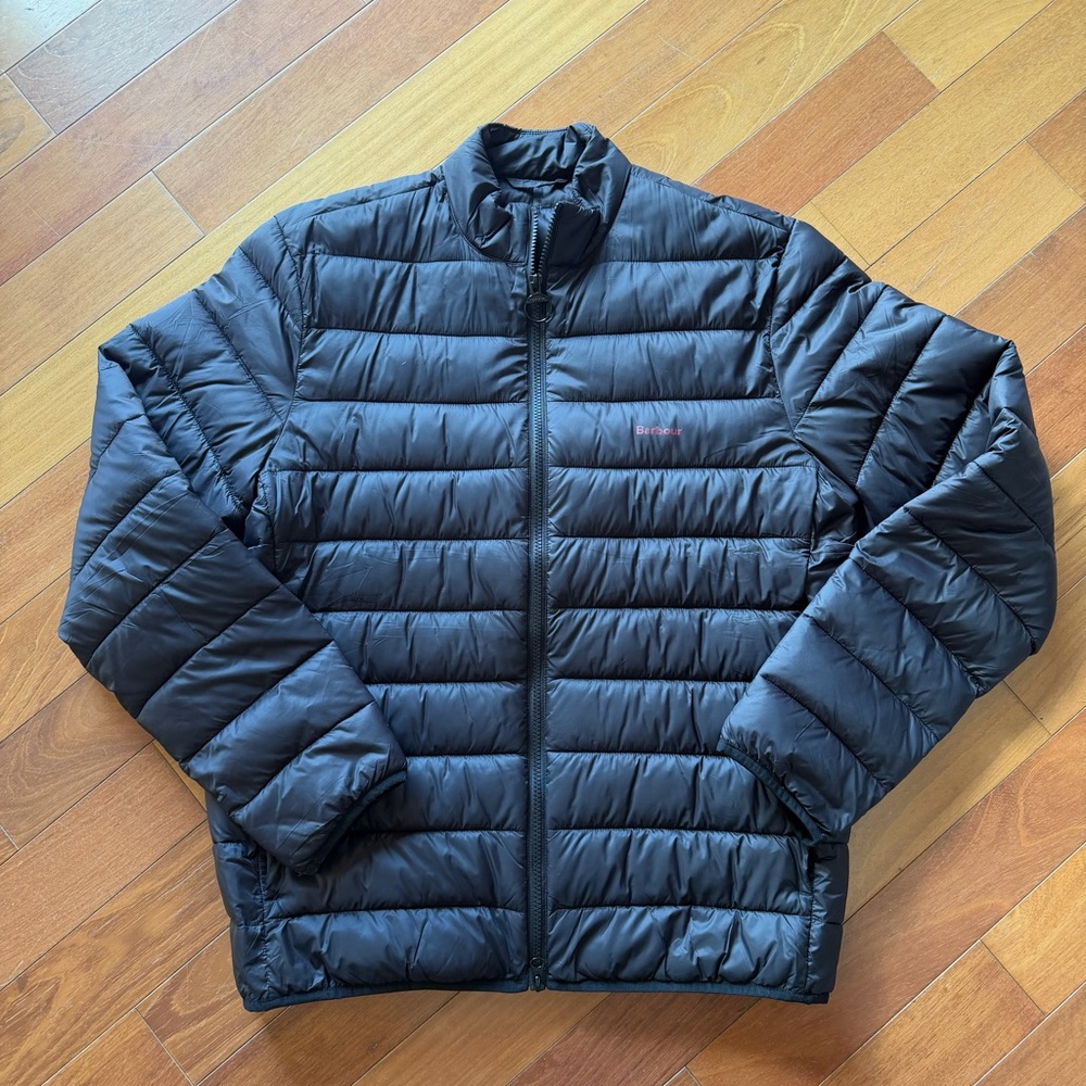 Barbour Black Quilted Packable Puffer Jacket
